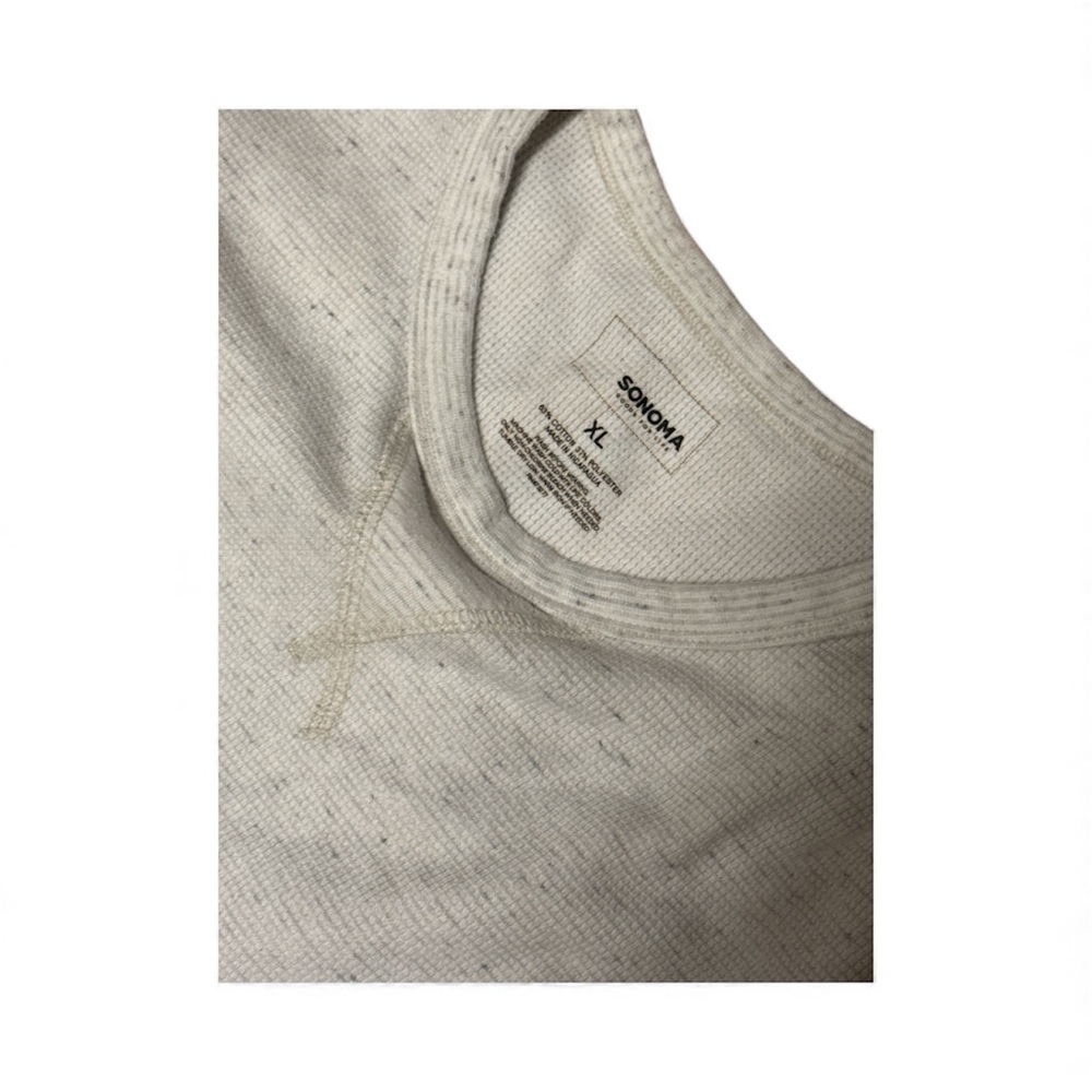 Sonoma Men’s Light Gray Long Sleeve Tee XL - Picture 3 of 7